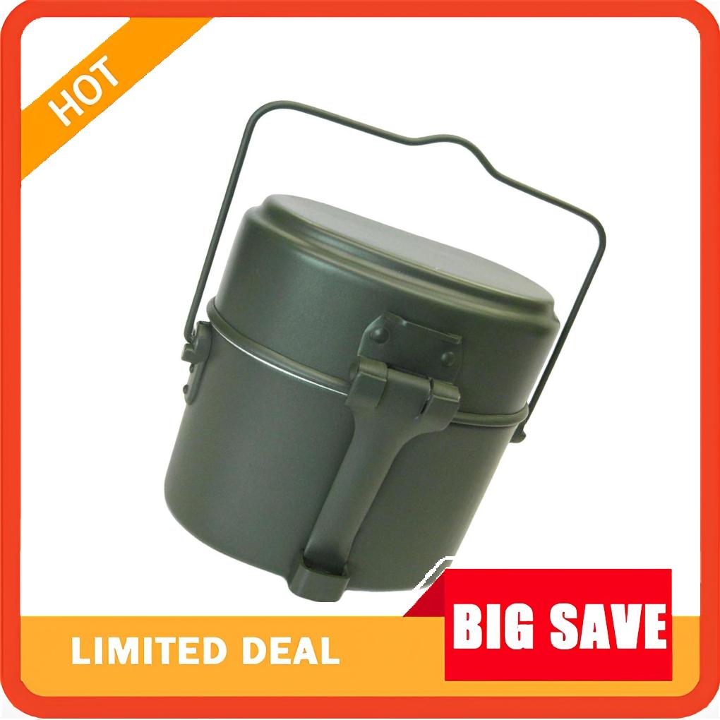 Camping Cooking Mess Kit - 3 stks/set lunchbox aluminium pot en