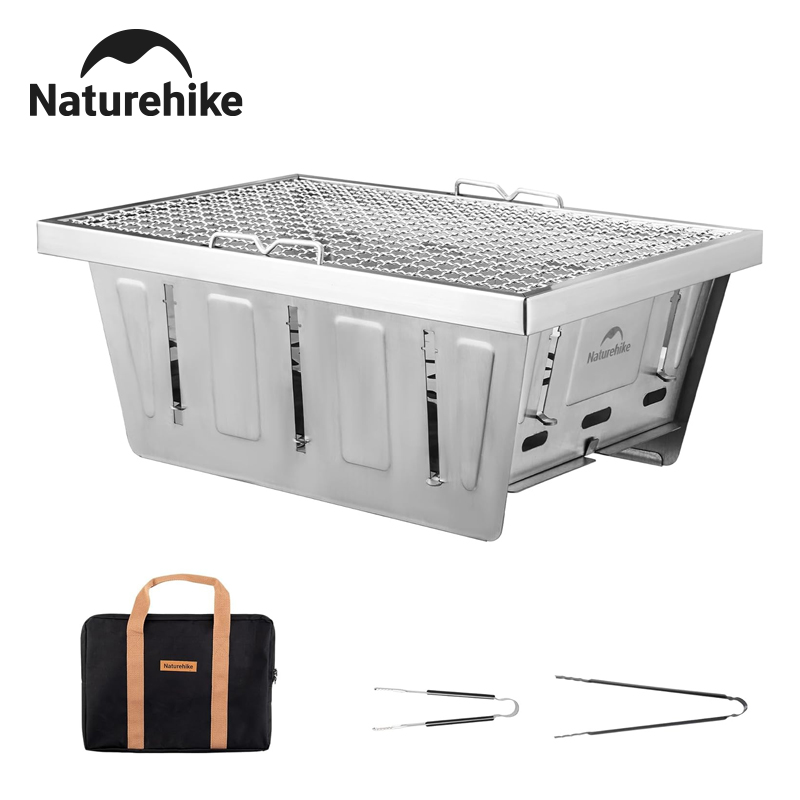 Camping Cooking Windshield - Naturehike Camping Houtskoolgrill voor IGT Tafel