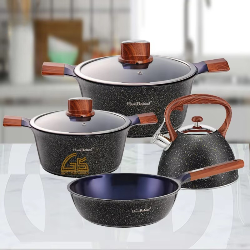 Camping Cooking Set Non Stick - Campingkeuken soepset kookgerei inductie antiaanbak aluminium