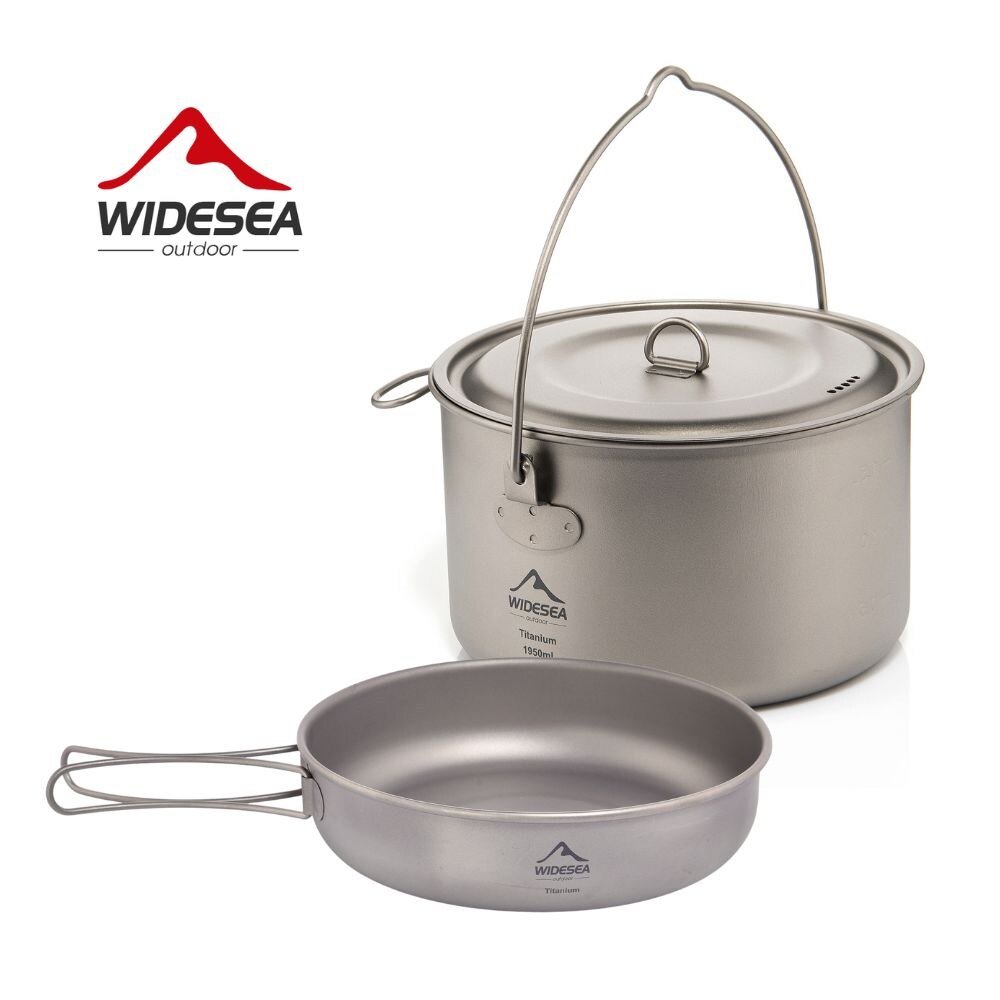 Campfire Cooking Anime - Widesea Camping Tafelgerei Titanium Kookgerei Set