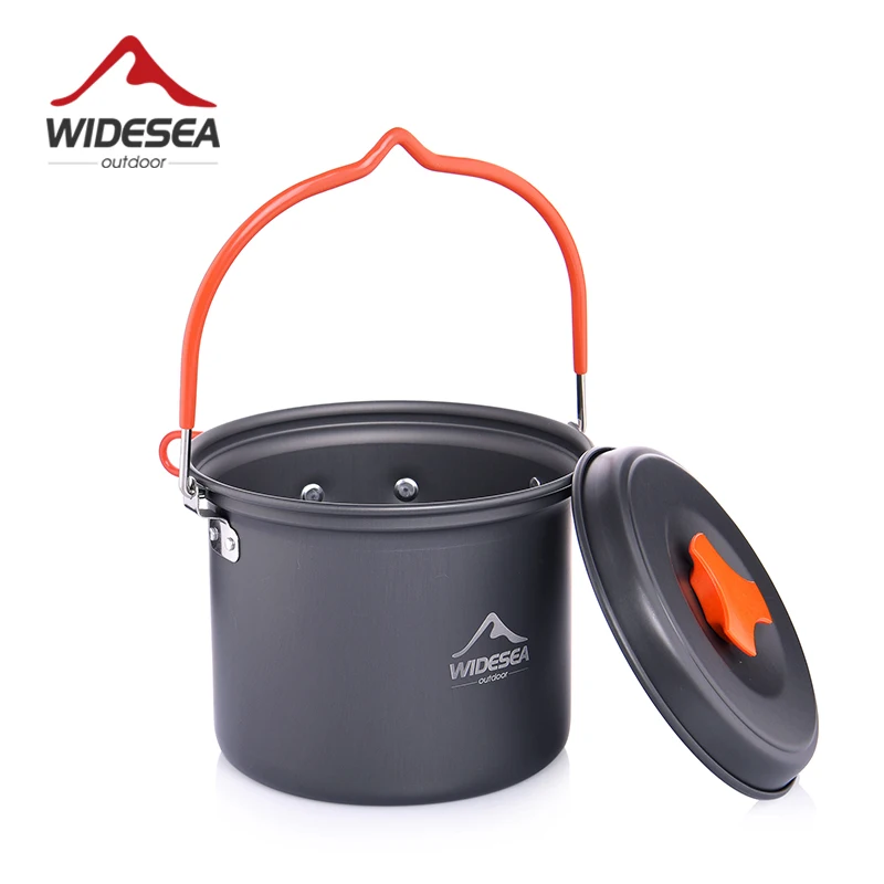 Camping Hanging Cooking Pot - Widesea Campingbenodigdheden Aluminium hangende pot Keuken