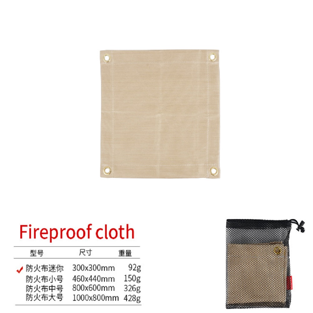 Camping Cooking Mat - Vlamvertragende glasvezelmat, hittebestendig tot 550°C °