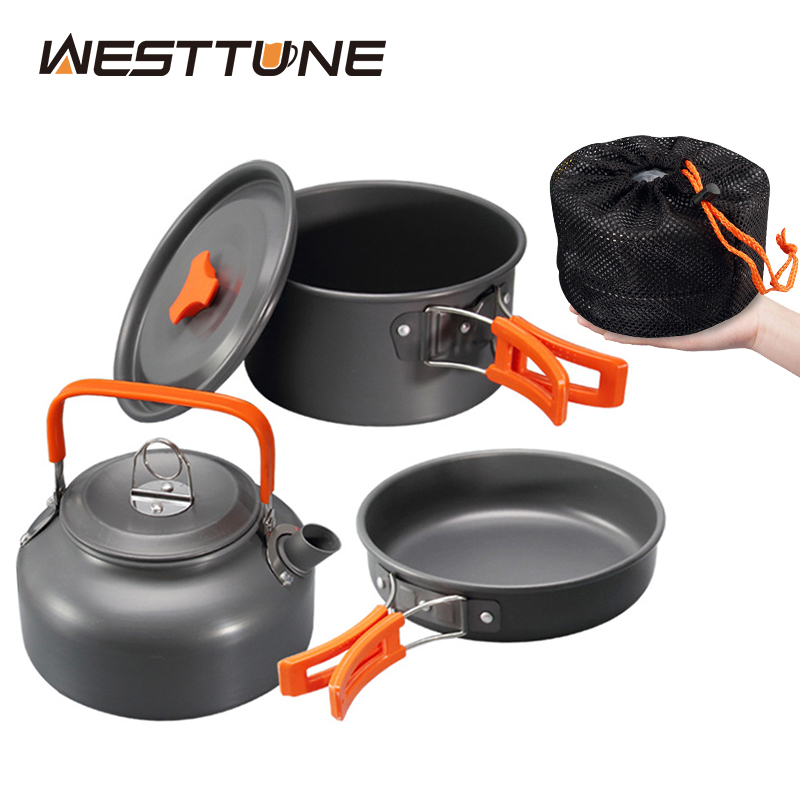 Campfire Cooking Anime - WESTTUNE Camping Kookgerei Kit Aluminium Outdoor