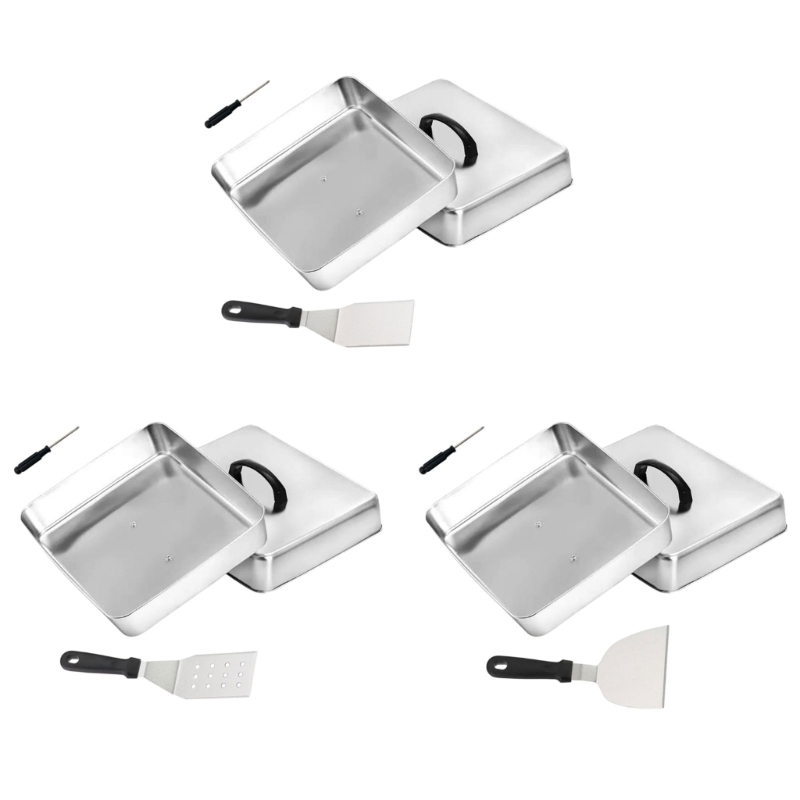 Camping Cooking Flat Top - XX9B Vierkant deksel met handgreep aan