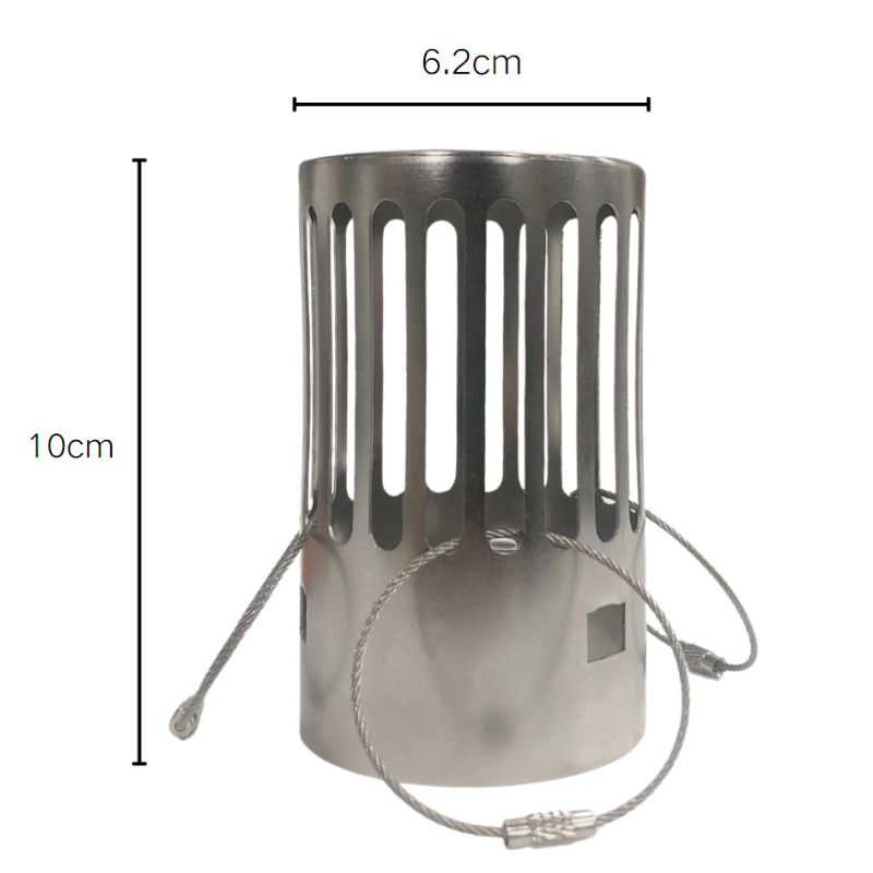 Camping Cooking Cover - Camping Houtkachel Schoorsteenkap 62mm RVS Vonkenvanger