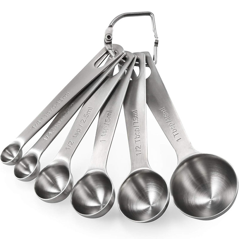 Camping Cooking Tool Set - 6 Stuks Maatlepels Set Roestvrijstalen Maatlepels