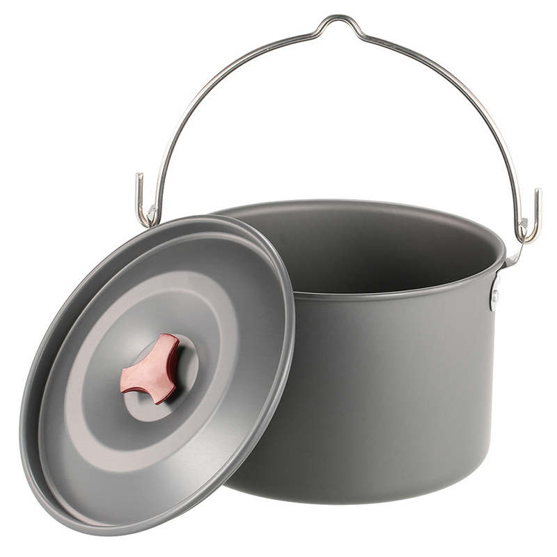 Camping Hanging Cooking Pot - 4L Camping Hangende Potten Camping Statief