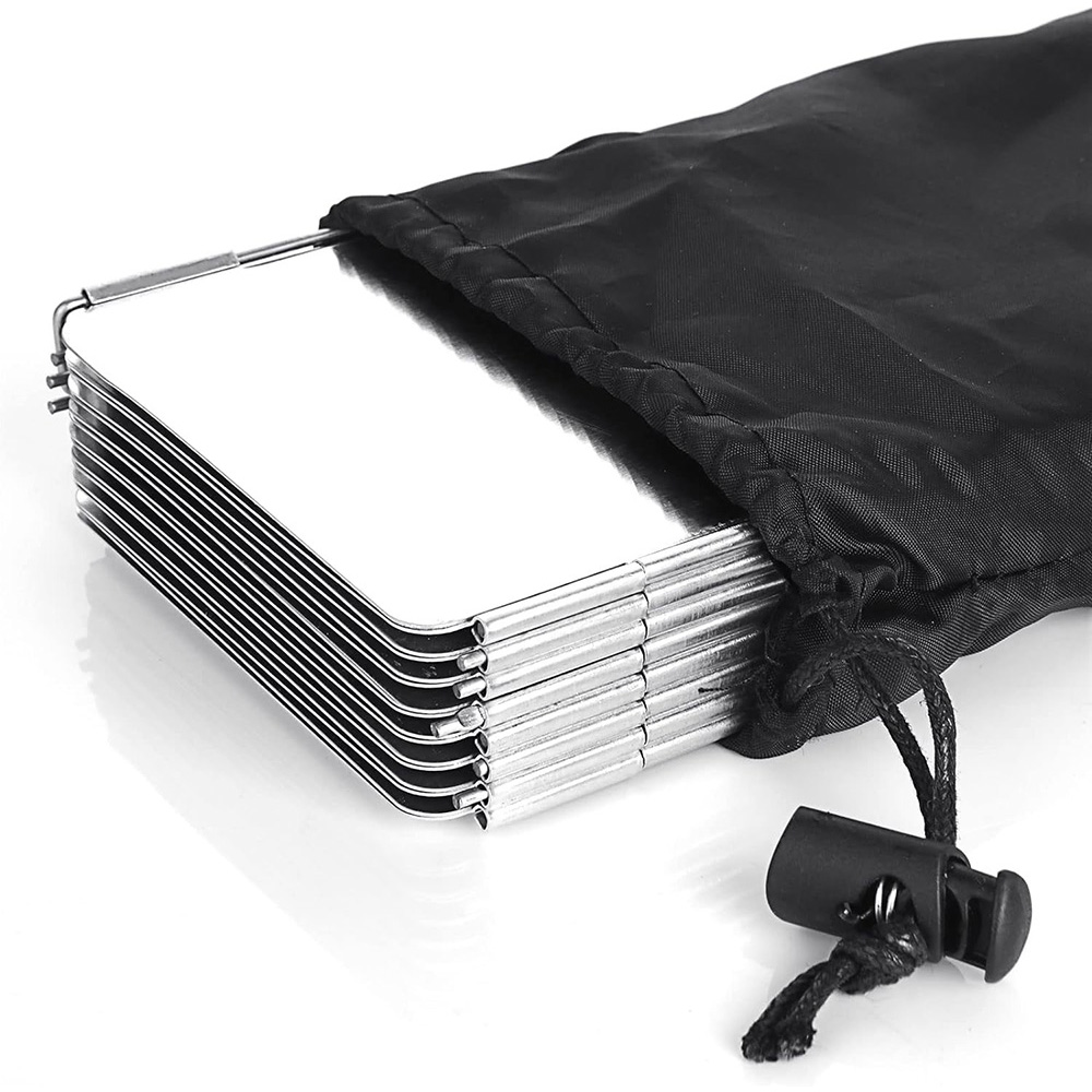 Camping Cooking Lightweight - Lichtgewicht opvouwbare campingkachel windbescherming 9/10/8 platen