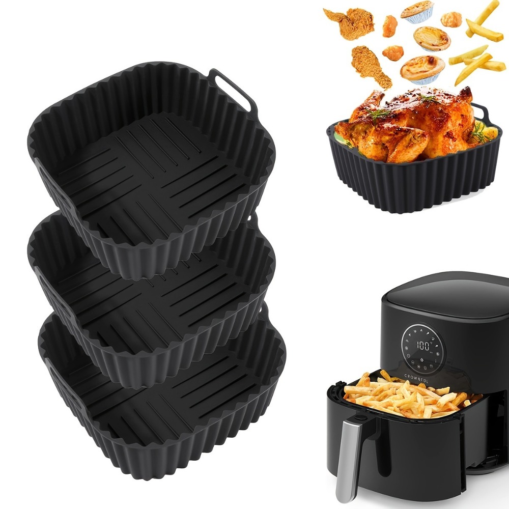 Camping Cooking Mat - Airfryer siliconen liners vierkant herbruikbaar antiaanbakmat