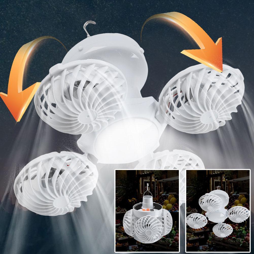 Solar Oven Camp - Campingventilator op zonne-energie met LED-lantaarn, oplaadbare