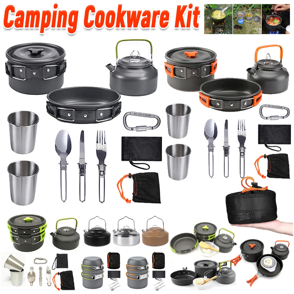Camping Cooking Lightweight - Campingkookgerei Set Ketel Pot Pan Kookset