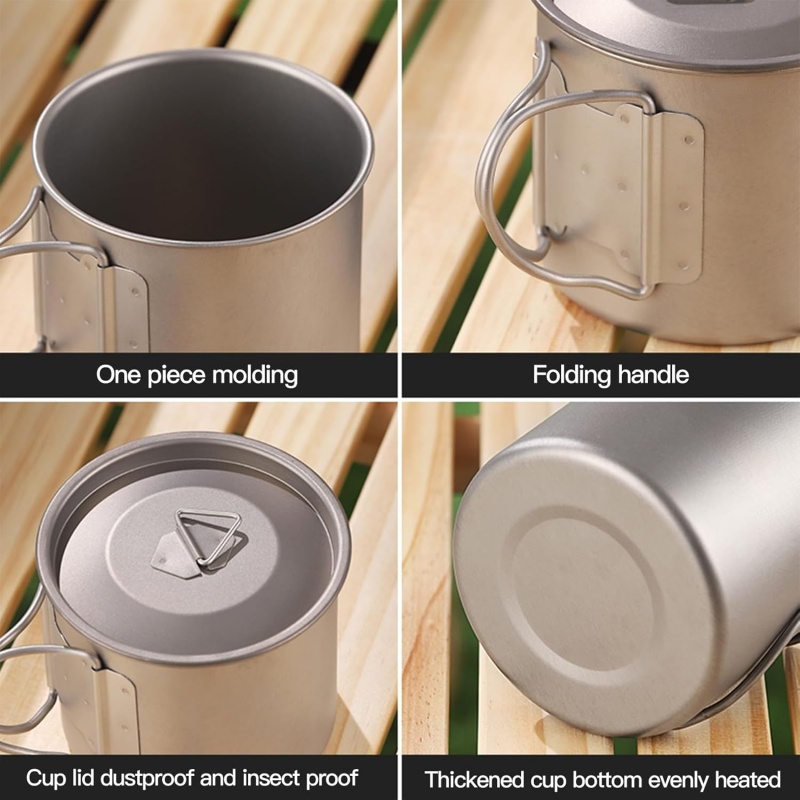 Titanium campingmok met inklap - Camping Cooking Lightweight recensie en prijs