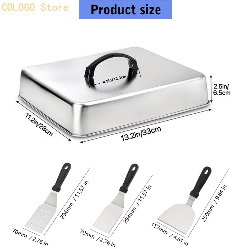 Vierkante voedselafdekking voo - Camping Cooking Flat Top recensie en prijs