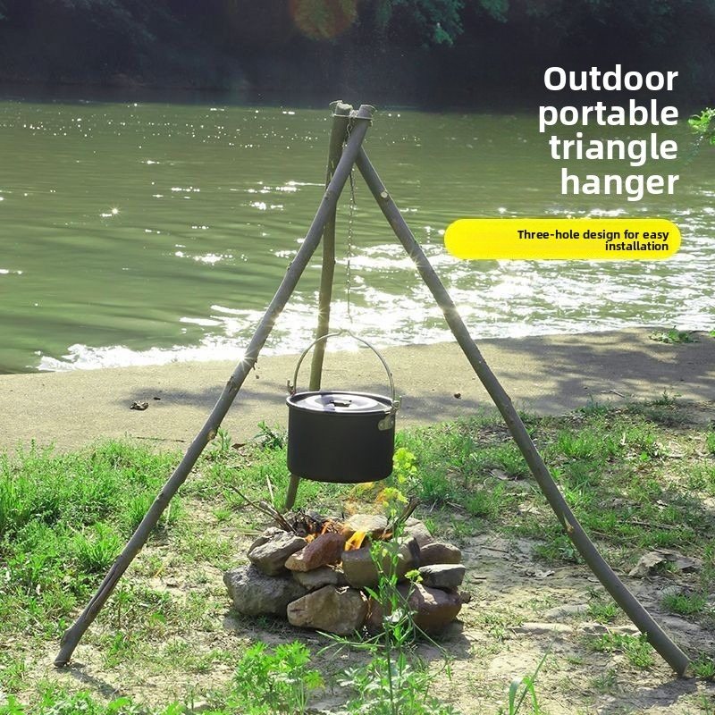 Draagbare, demontabele hangend - Camping Hanging Cooking Pot recensie en prijs