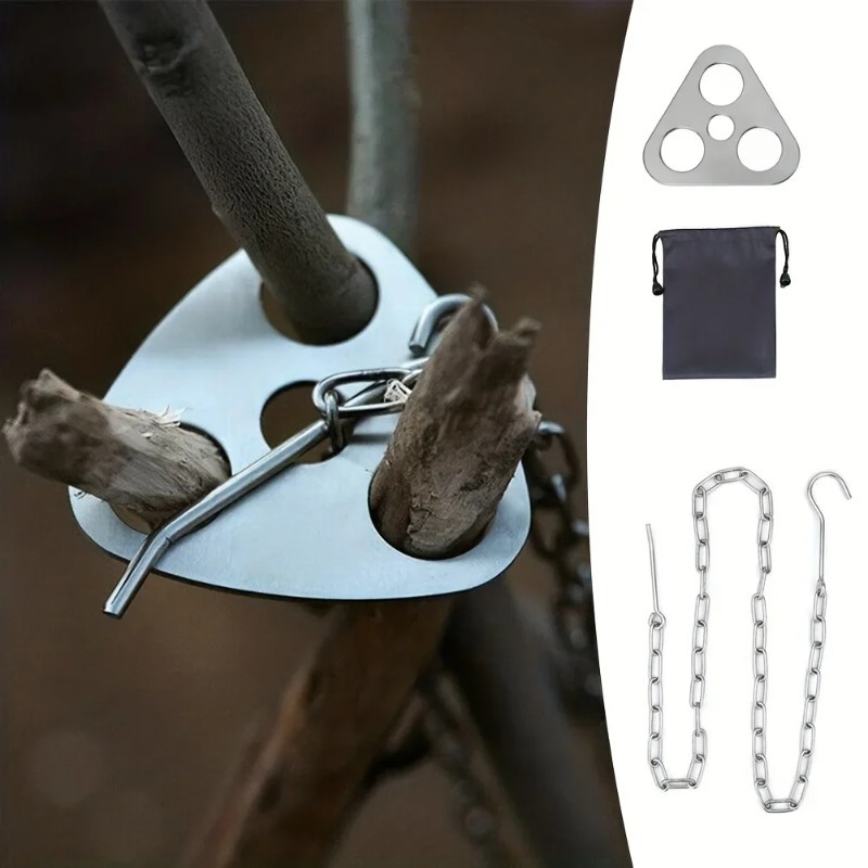 Draagbare, demontabele hangend - Camping Hanging Cooking Pot recensie en prijs