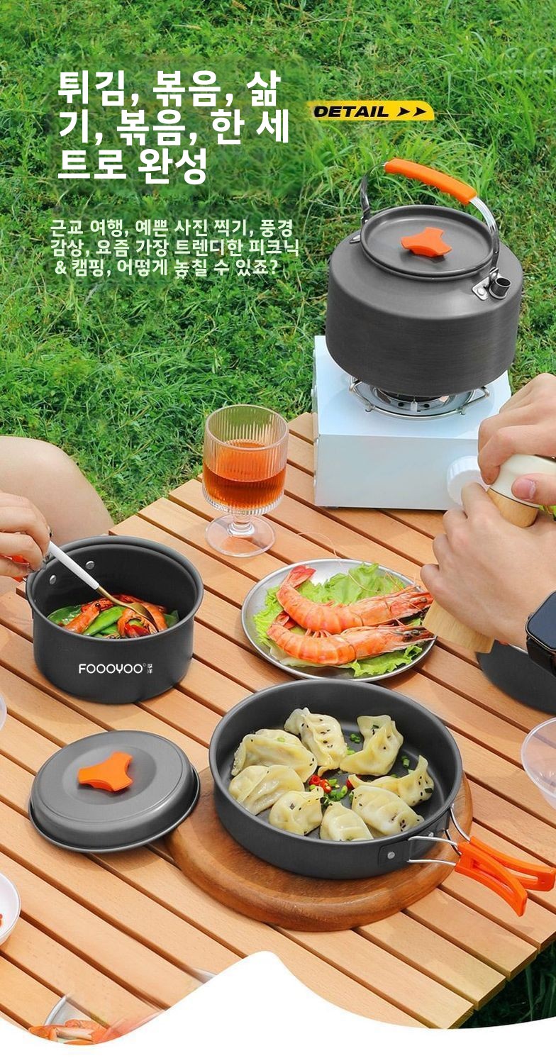 Outdoor Camping Kookgerei Set  - Camping Cooking Set Non Stick recensie en prijs