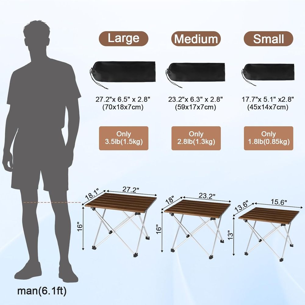 Campingtafel met tafelblad, op - Camping Cooking Top recensie en prijs