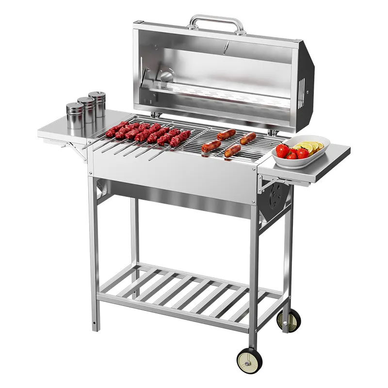 Draagbare barbecue van roestvr - Camping With Cooking recensie en prijs