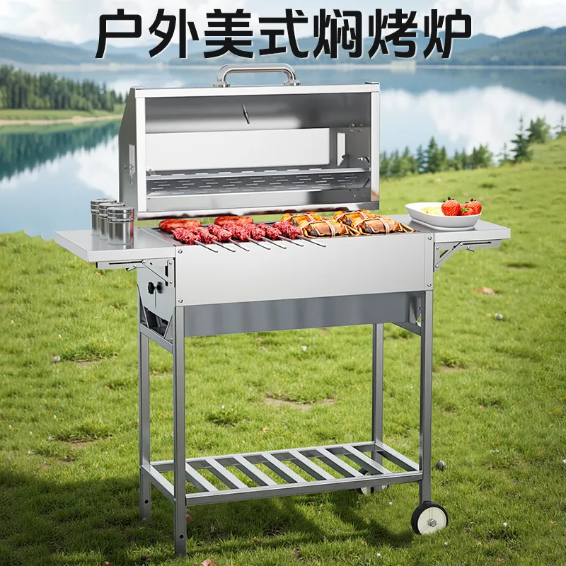 Draagbare barbecue van roestvr - Camping With Cooking recensie en prijs