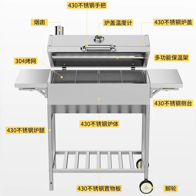 Draagbare barbecue van roestvr - Camping With Cooking recensie en prijs