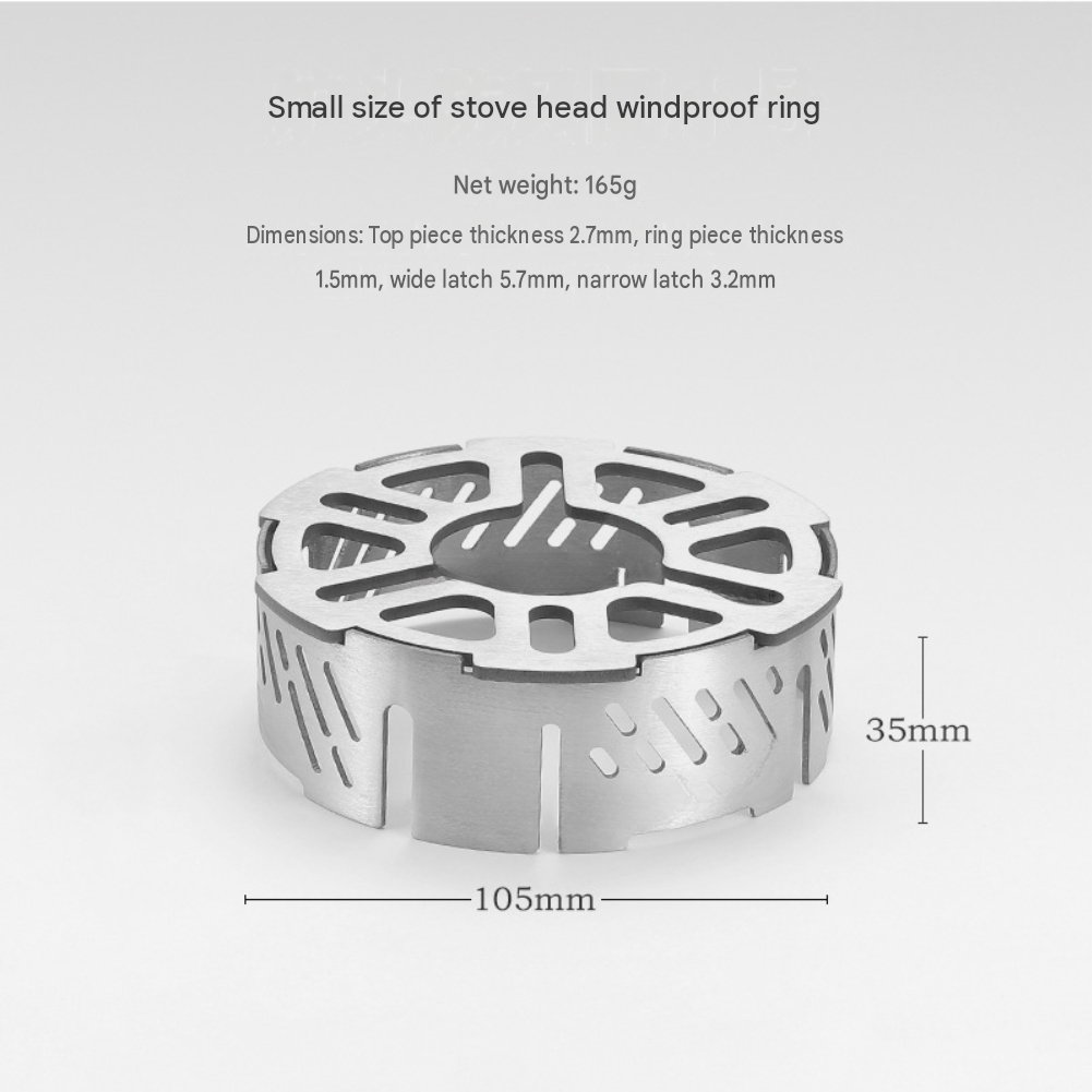 Roestvrijstalen winddichte rin - Camping Cooking Ring recensie en prijs