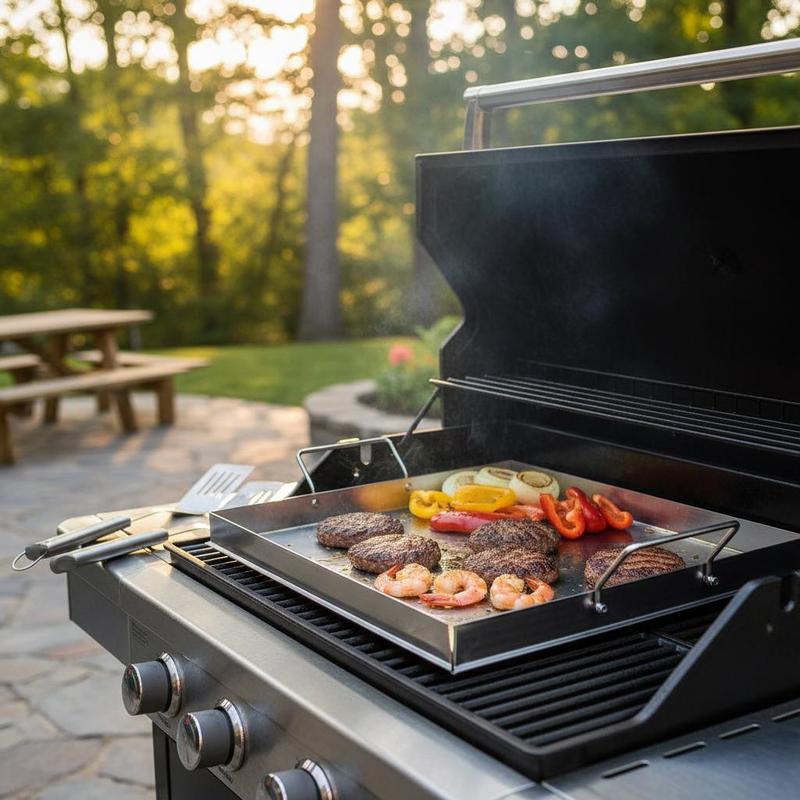 Universele platte bakplaat 18x - Camping Cooking Flat Top recensie en prijs