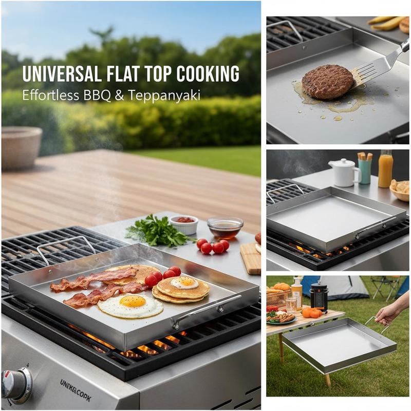 Universele platte bakplaat 18x - Camping Cooking Flat Top recensie en prijs