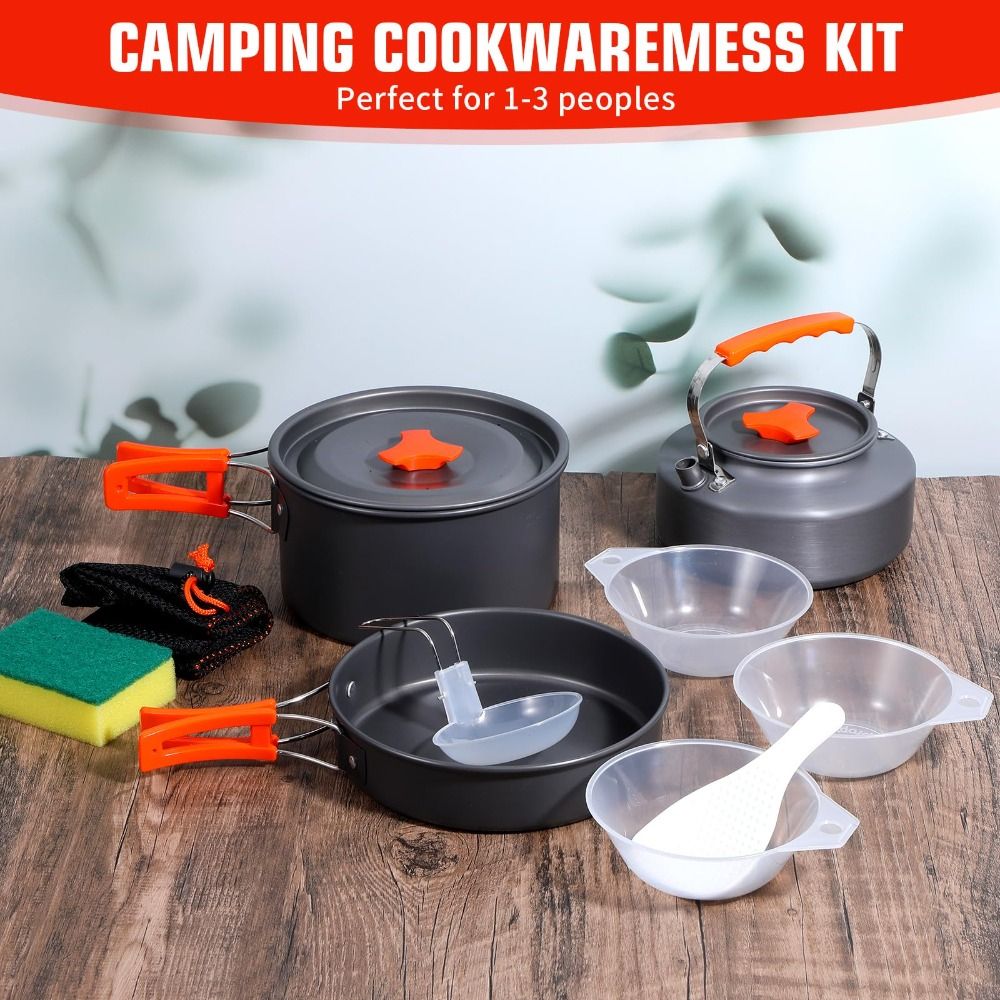 Aluminium Camping Kookgerei Ki - Camping Cooking Set Non Stick recensie en prijs