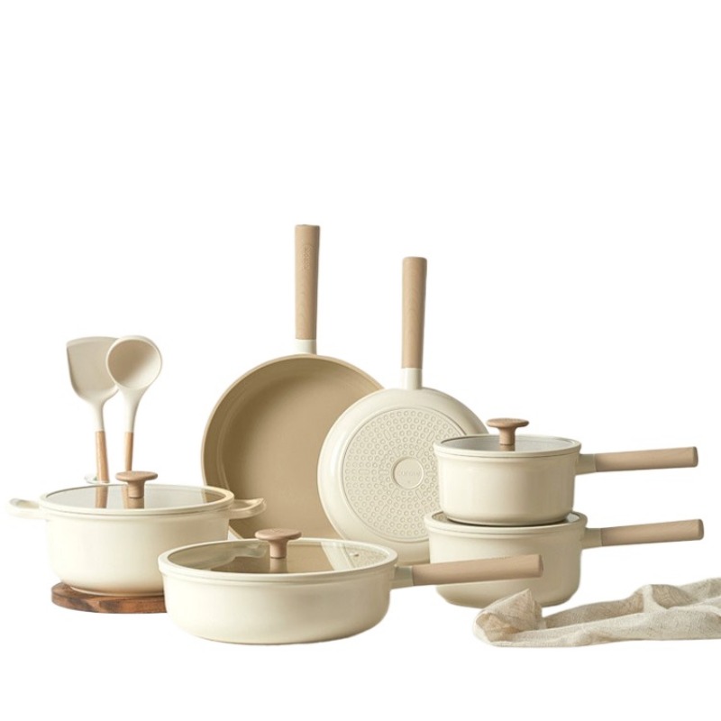 Geling Chinese goedkope witte  - Camping Cooking Set Non Stick recensie en prijs