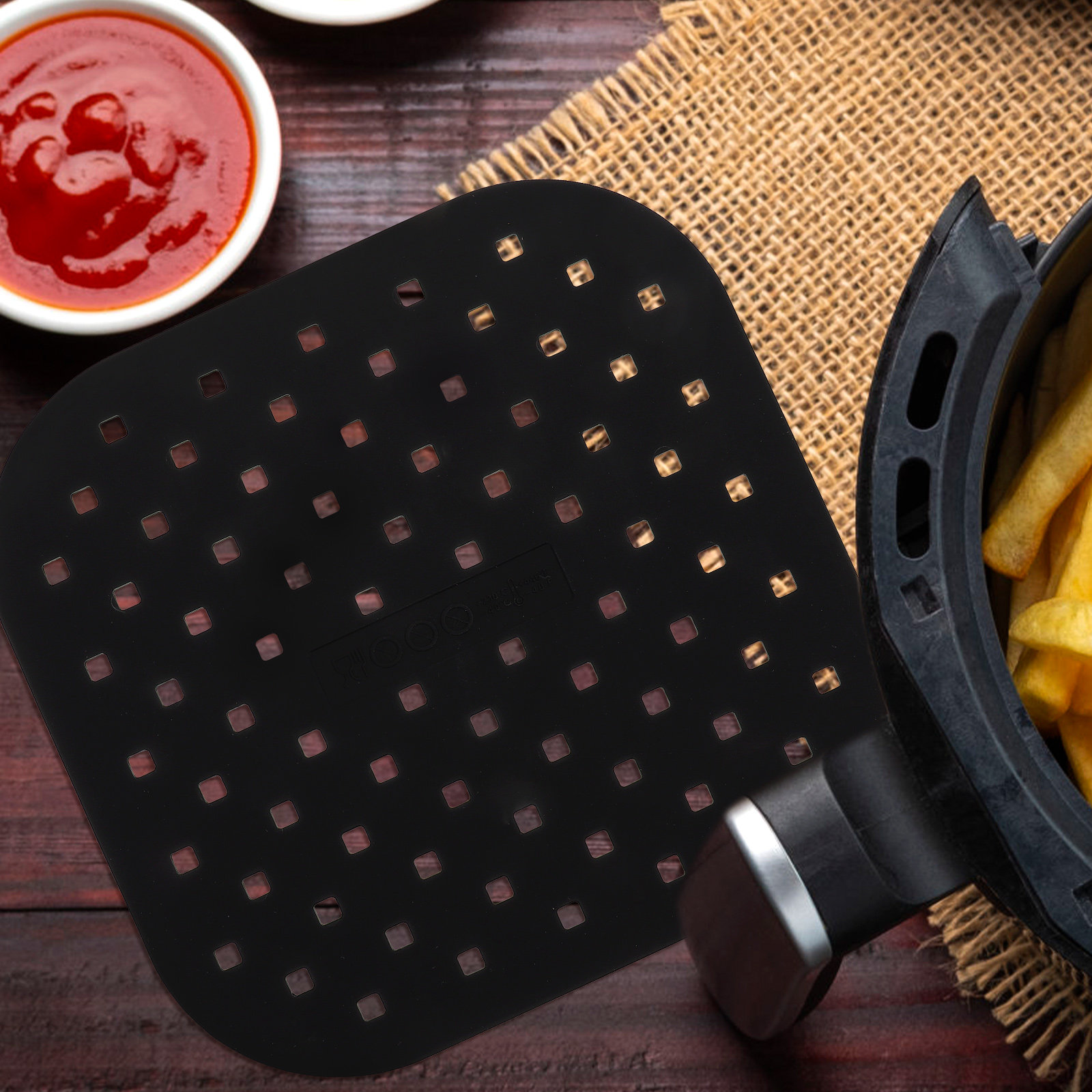 2 Stuks Air Friteuse Liner Sil - Camping Cooking Mat recensie en prijs