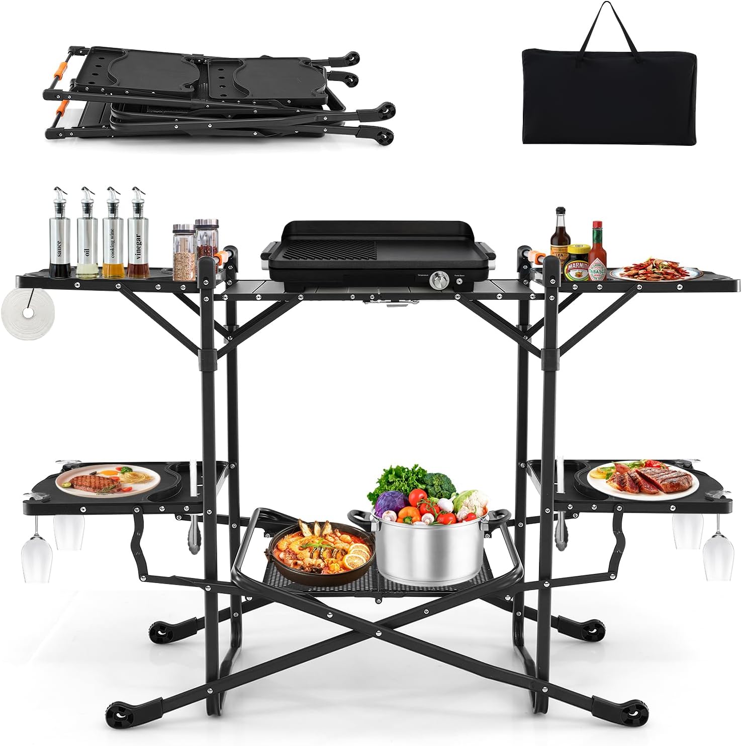 Draagbare opvouwbare kooktafel - Camping Cooking Top recensie en prijs