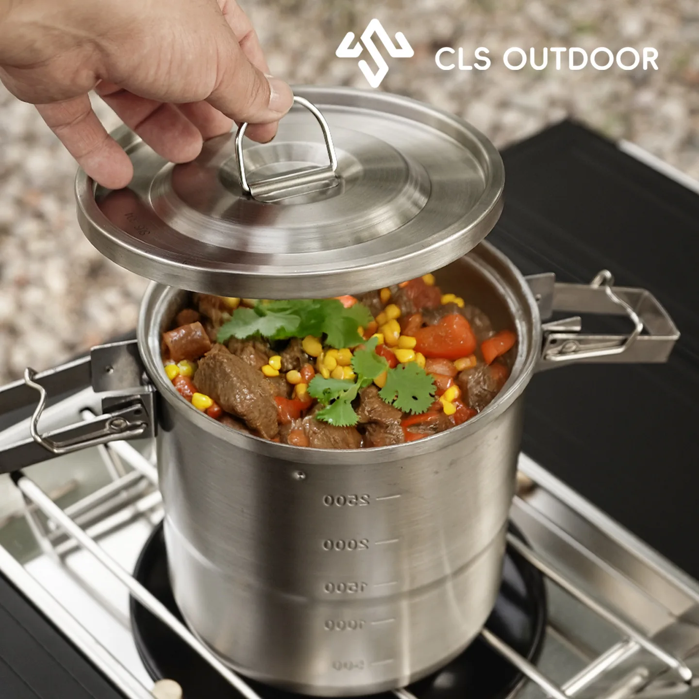 Outdoor Camping 304 roestvrij  - Camping Hanging Cooking Pot recensie en prijs