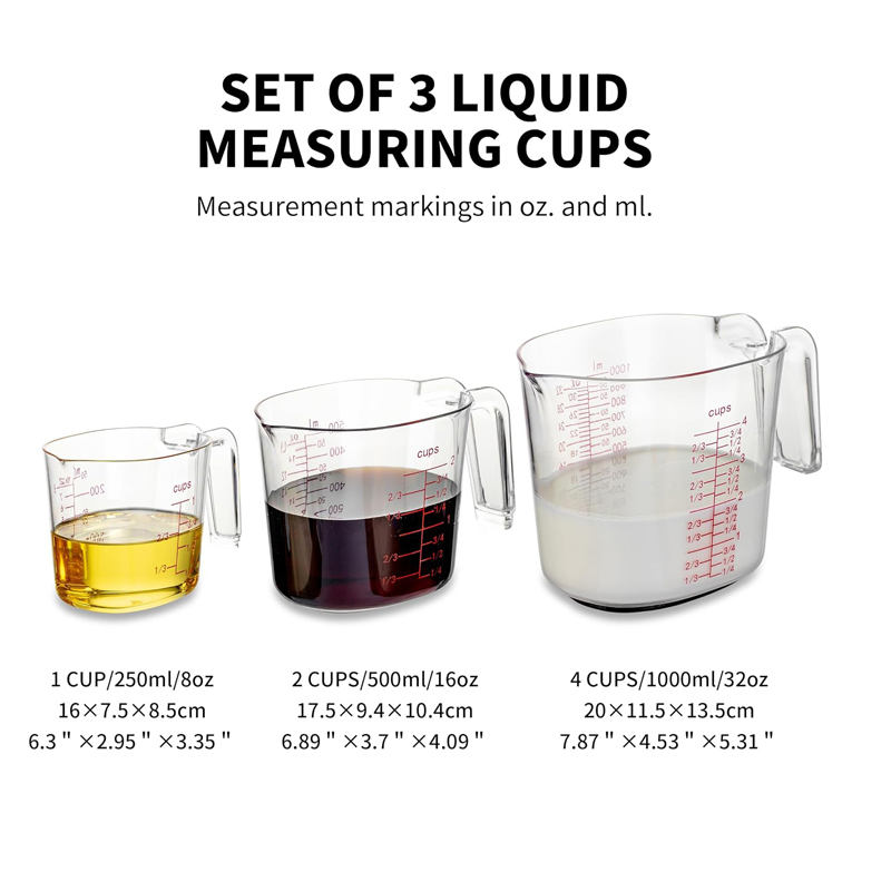 1Cup, 2Cup, 4Cup Transparante  - Camping Cooking Tool Set recensie en prijs