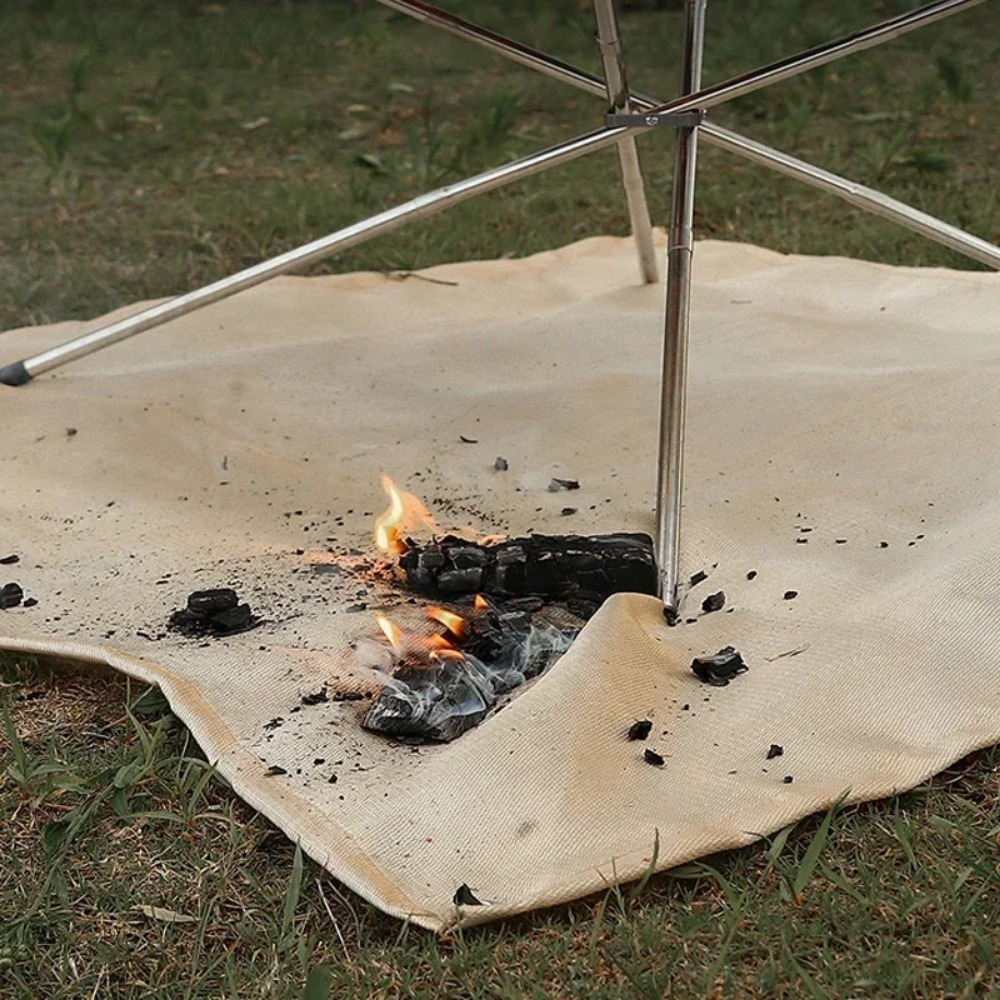 Vuurdeken van glasvezelmat voo - Camping Cooking Mat recensie en prijs