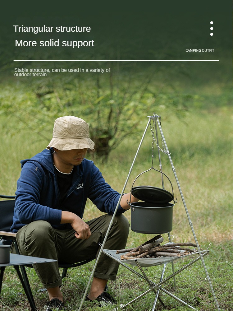 Camping Vreugdevuur Statief Dr - Camping Hanging Cooking Pot recensie en prijs