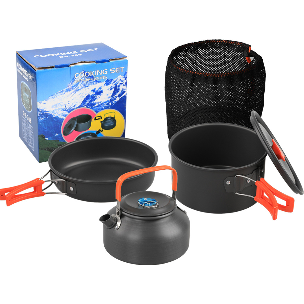 Outdoor camping kookgerei set  - Camping Cooking Set Non Stick recensie en prijs