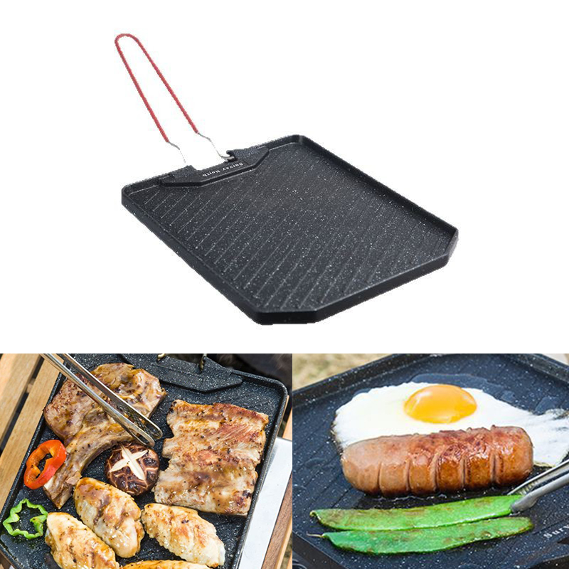 Outdoor camping barbecuepan Hu - Camping Cooking Set Non Stick recensie en prijs