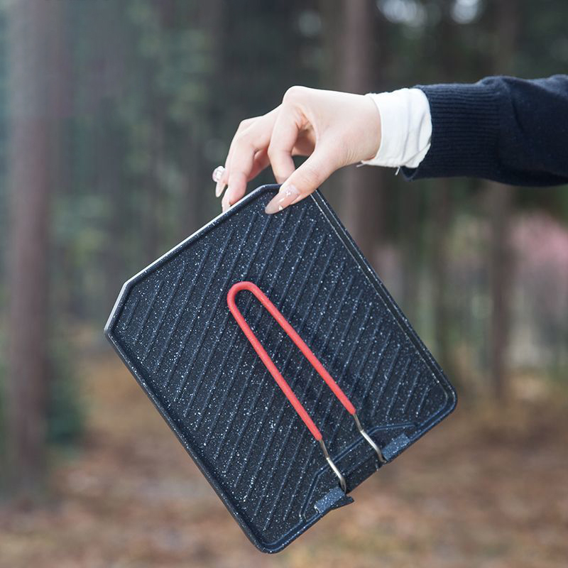 Outdoor camping barbecuepan Hu - Camping Cooking Set Non Stick recensie en prijs