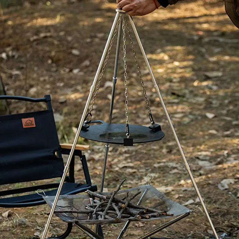 Aluminium kampvuur driepoot, d - Camping Hanging Cooking Pot recensie en prijs
