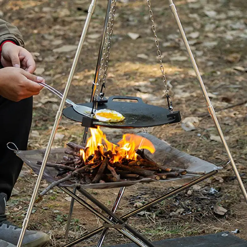 Aluminium kampvuur driepoot, d - Camping Hanging Cooking Pot recensie en prijs