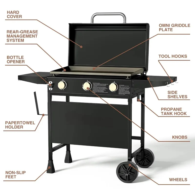 Buitenkeuken op wielen met vla - Camping Cooking Flat Top recensie en prijs