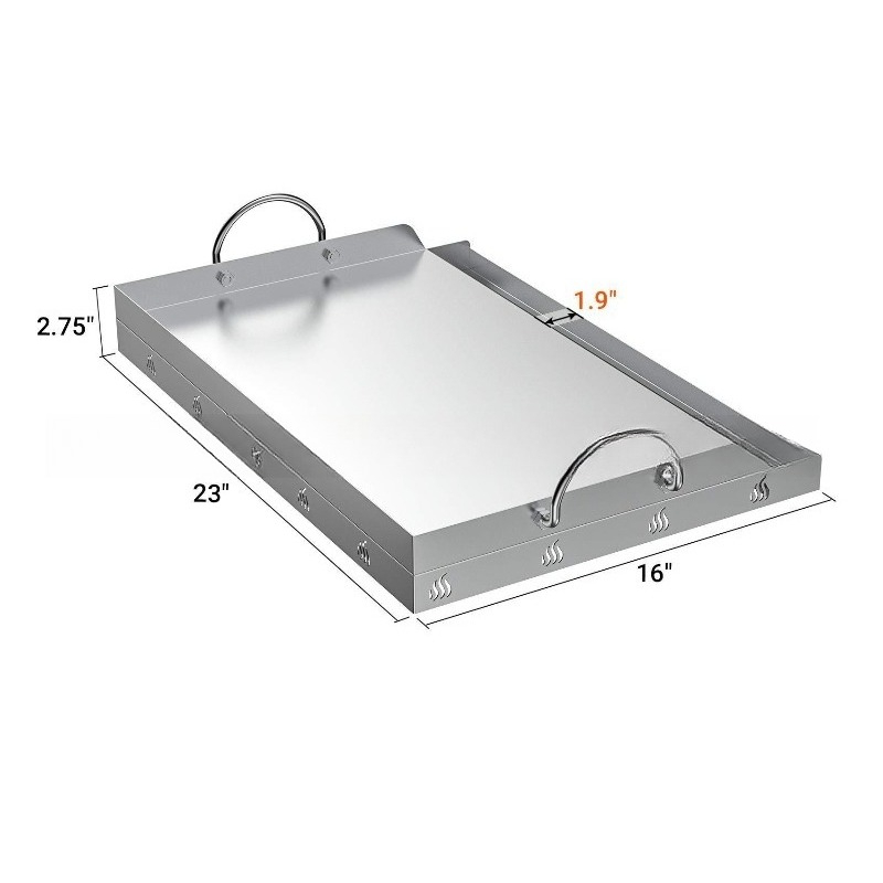 Roestvrijstalen bakplaat BBQ-g - Camping Cooking Flat Top recensie en prijs