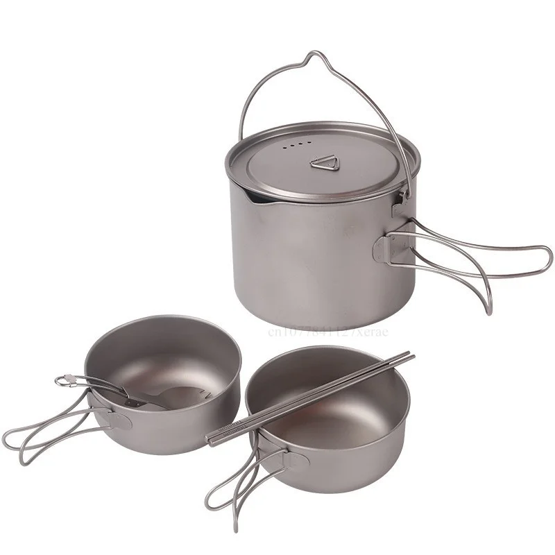 Puur Titanium Camping Kookgere - Camping Hanging Cooking Pot recensie en prijs