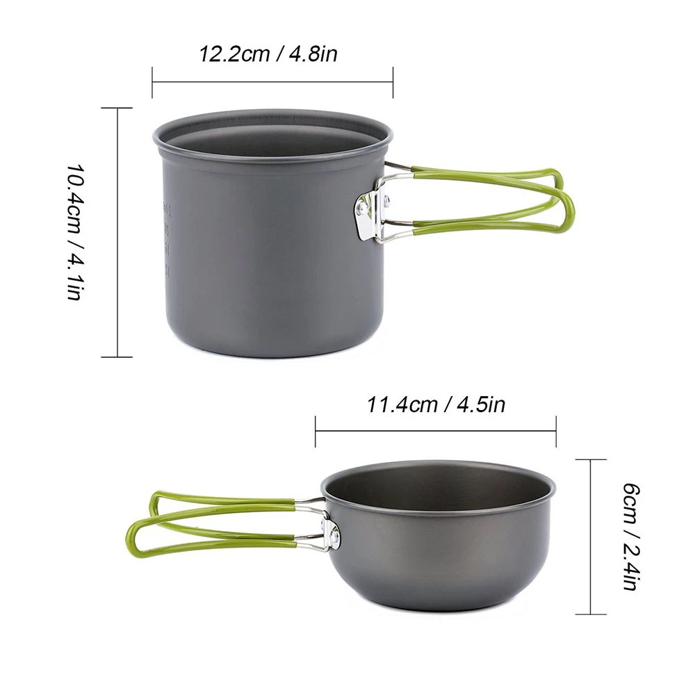 Campingpannenset met fornuis O - Camping Cooking Pots And Pans recensie en prijs